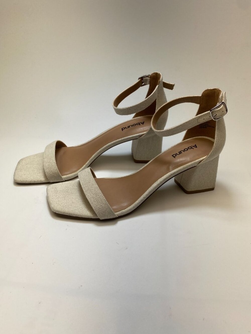Abound Womens Finn Ankle Strap Oat Square Toe Sandal Sz 9